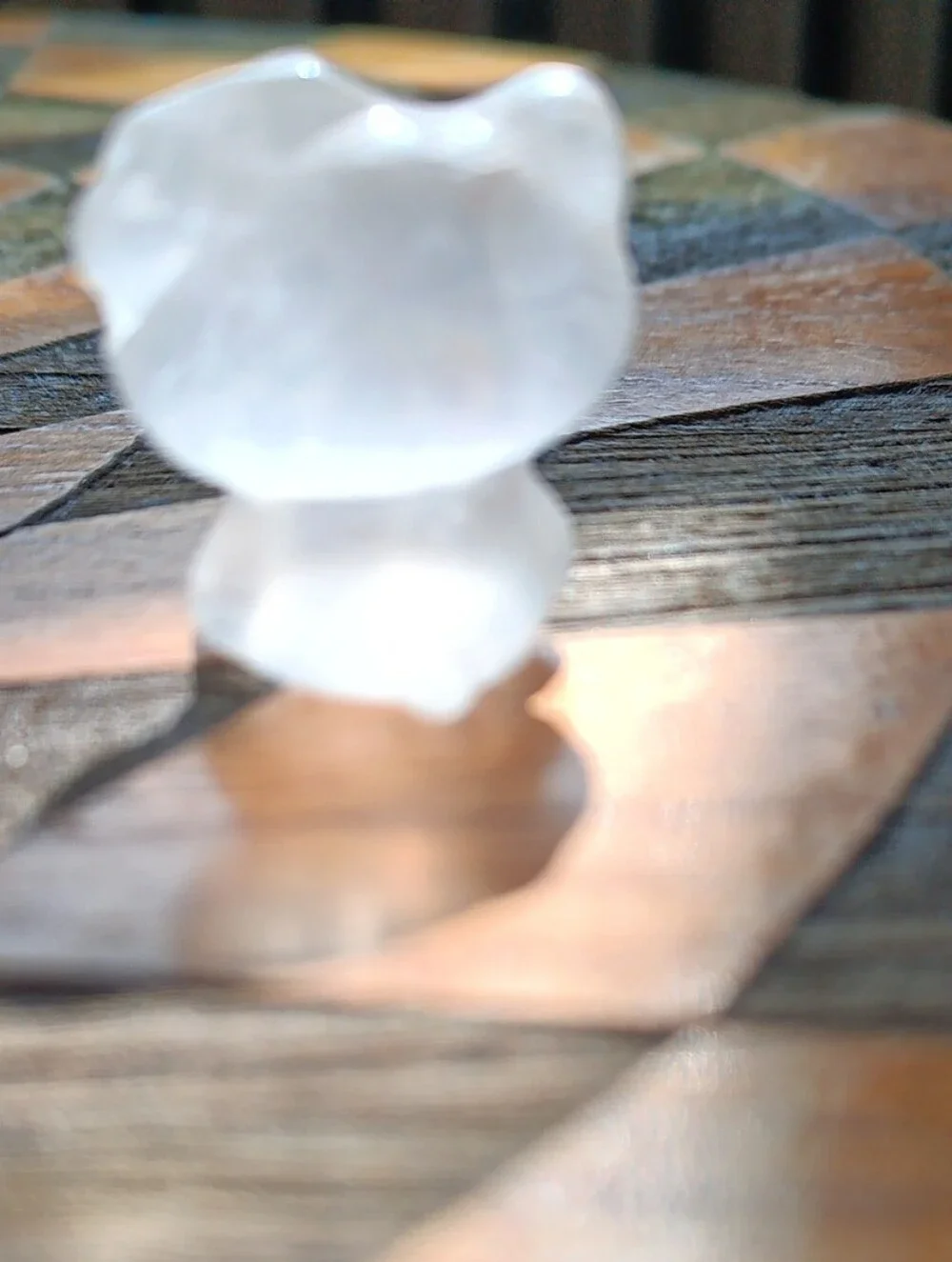 Clear Quartz Crystal Hello Kitty